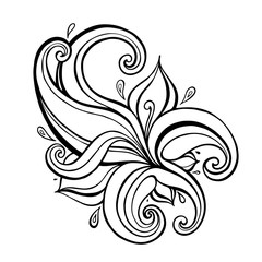 Paisley background. Hand Drawn ornament. Vector illustration