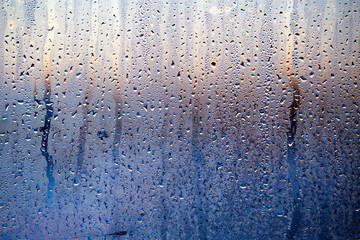 The swirling window at sunrise as a background