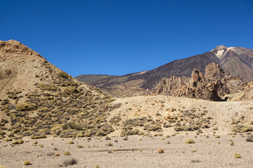 View of volcano Mount Teide