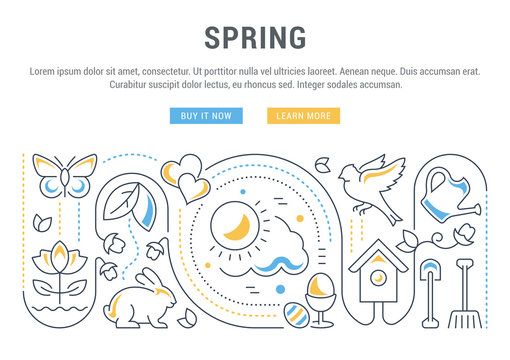 Website Banner and Landing Page of Spring.