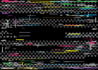 glitch color dark transparent background