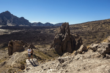 View of volcano Mount Teide