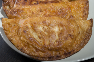 Homemade tuna and tomato pie - Spanish traditional appetizer