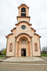 Naklejka premium Belgrade, Serbia April 07, 2018: Orthodox Church of Sv. Avakuma and Paisiya on Altina, Belgrade.