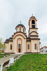 Naklejka premium Belgrade, Serbia April 07, 2018: Orthodox Church of Sv. Avakuma and Paisiya on Altina, Belgrade.