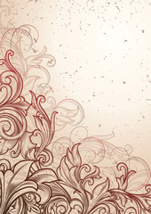 Vintage floral background