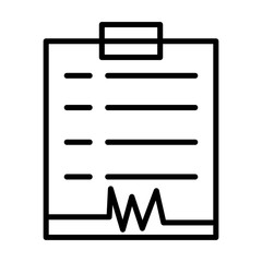 Diagnostic Report Line Icon.Vector Simple 96x96 Pictogram