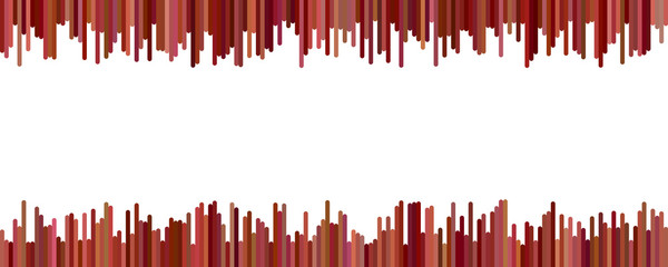 Color banner background design - horizontal vector graphic from vertical rounded stripes on white background