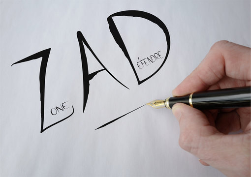 zad &eacute;criture noire
