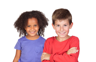Obraz premium Happy couple of children