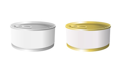closed food tin cans