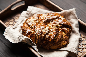Sweet maple syrup bread