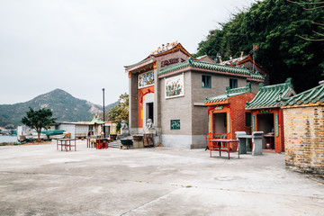 Tin Hau Temple at Lamma island sea village in Hong Kong