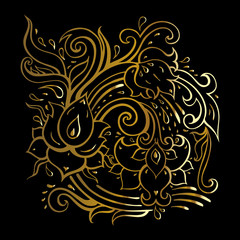Paisley. Hand Drawn Boho ornament. Vector illustration