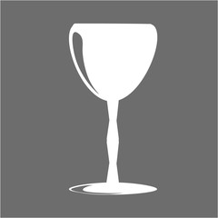 element icon logo drink for bar gray minimalistic