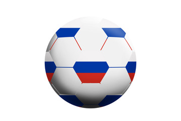 Balón de fútbol de Rusia. 