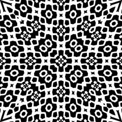 Decorative pattern in a black - white colors
