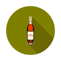 flat cognac bottle icon