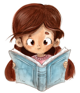 Leyendo un libro dibujo
