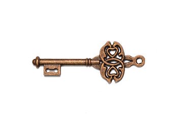 Vintage Key Isolated On White Background