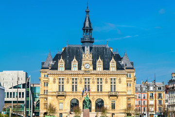 Fototapeta premium Mairie de Vincennes, the town hall of Vincennes near Paris, France