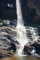 Beautiful waterfall in Sri Lanka.