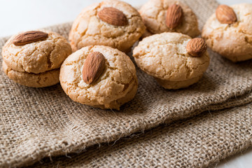 Turkish Almond Cookies on Sack / Acibadem Kurabiyesi.