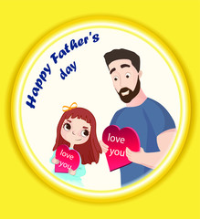 Postcards father's day.