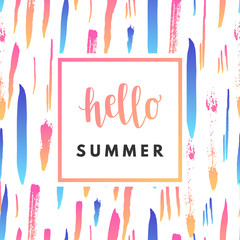 Hello summer sale banner.