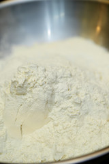 Flour in bowl 
