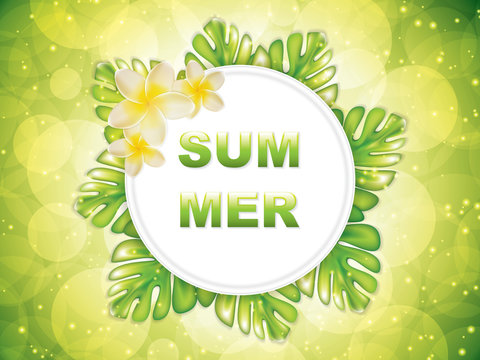 Summer tropical vector design
