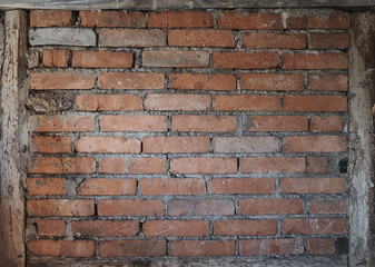 Altes Backstein-Mauerwerk