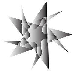 Geometric set stars and flowers for gifts and holidays pattern vector EPS10