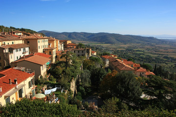 Obraz premium The Italian city of Cortona