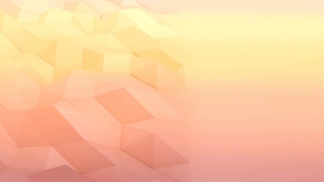 POV in a 3d rendering version from a moving object. Low poly landscape looks great at sunset. The snowy area and sea shore with shining waters look fine and fabulous.    