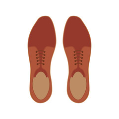 elegant shoes masculine icon vector illustration design