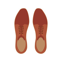elegant shoes masculine icon vector illustration design