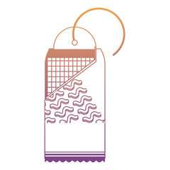 price tag with memphis style over white background, vector illustration