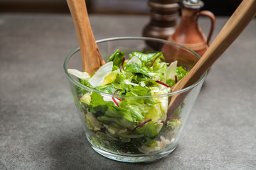 Fresh green salad