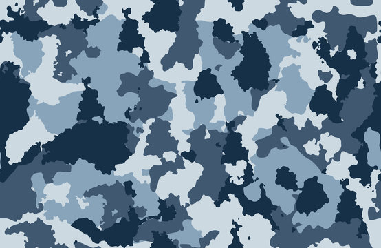 Print texture seamless camouflage blue white black spot repetitive