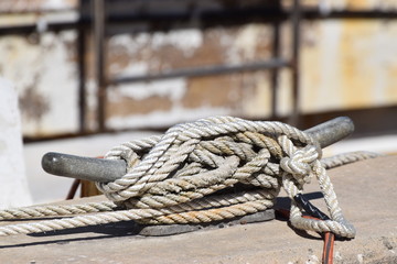 Rope on Sailboat / Fishing Boat