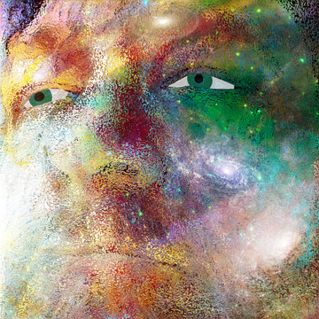Man Face in Universe