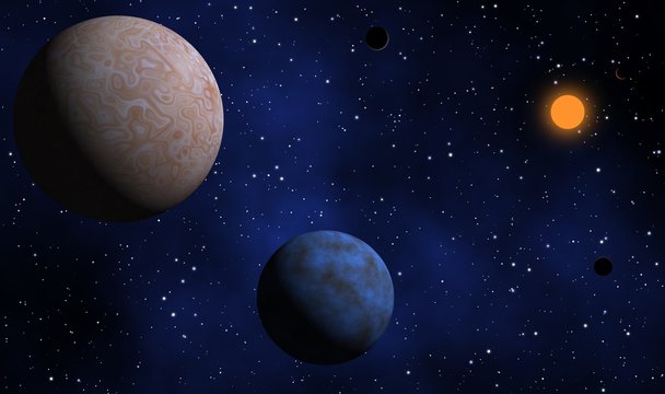 Exoplanets solar system in deep universe