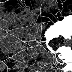 Area map of Duque de Caxias, Brazil