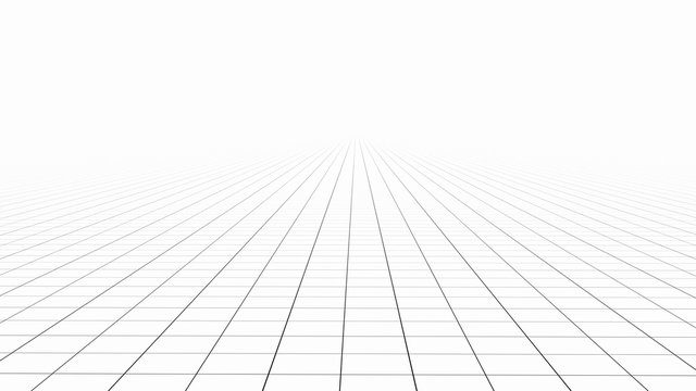 White tile flooring, texture background, 3d illustration