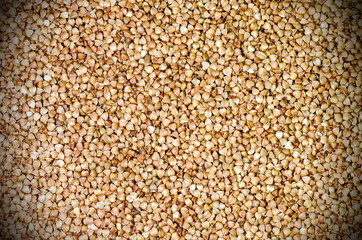Texture of buckwheat for background.