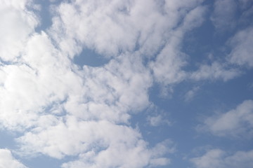 다양한 모습의 구름들