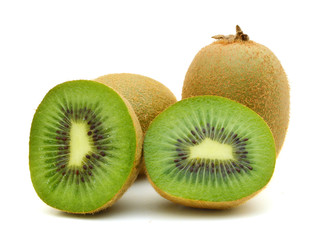 kiwi fruit isolated on white background