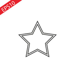 Line art Star icon