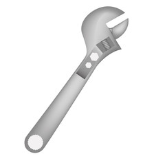 wrench key tool icon vector illustration design